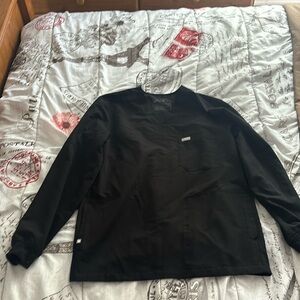 Figs Long sleeve v neck scrub top